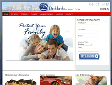 Tablet Screenshot of dakkakinsurance.com